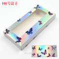 Butterfly Hologry Lash Packaging Square Eyelash Cajas